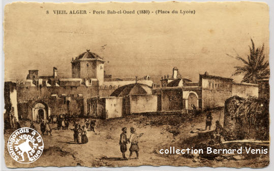 vieil Alger - Porte Bab-el-Oued - Place du lycée