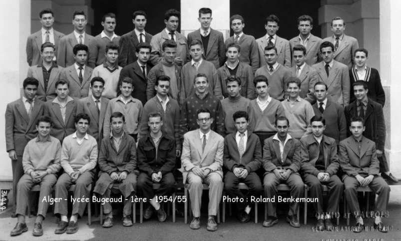 Classe de première, 1954-1955. M. Simeray, professeur d’histoire-géo