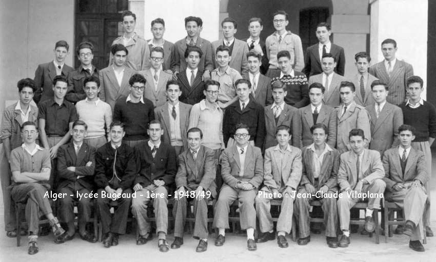 Classe de 1ère B - Année 1948/1949 , mr. Poupon, Professeur de français