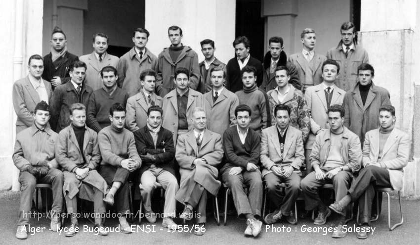 classe de ENSI, 1955-1956, prof de maths Mr Cohen- Bacrie 