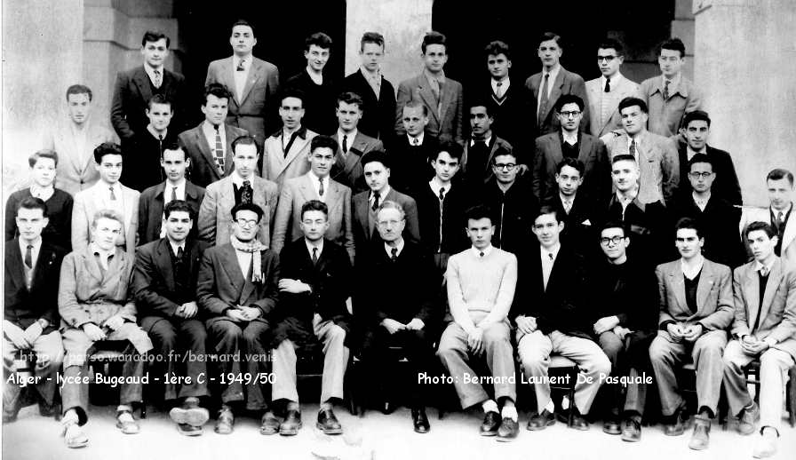 classe de 1ère C, 1949-1950 - mr Tutenuit, professeur de math