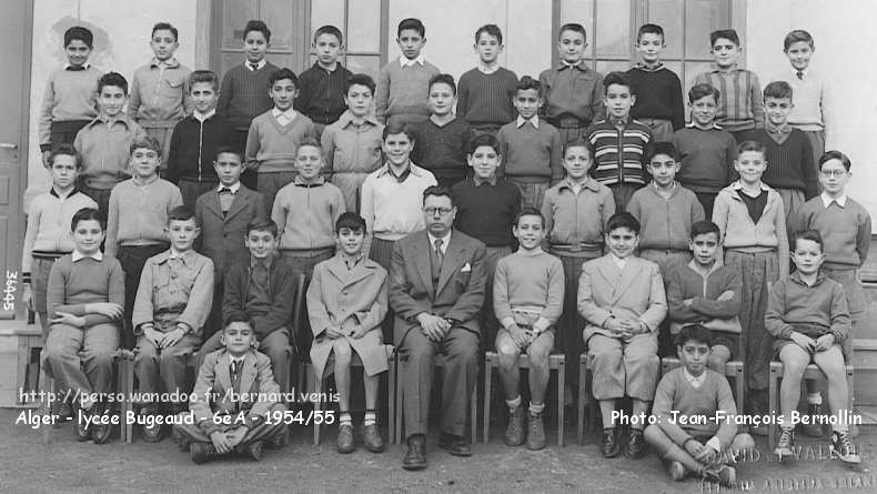 Classe de 6è A, 1954-1955, professeur: mr.Boyer (français-latin)