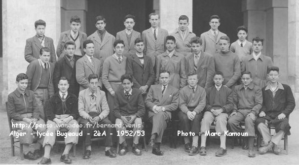 Classe de Seconde A, 1952-1953