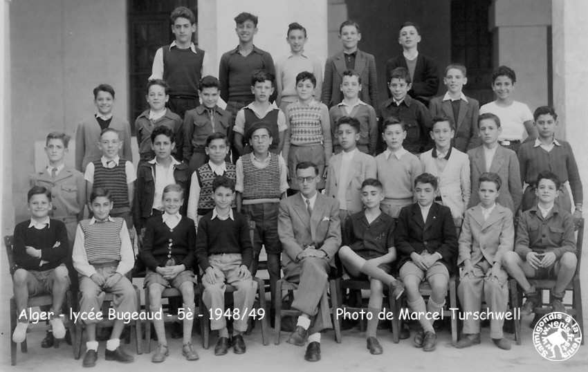 classe de cinquième, 1948-49, mr Busson ( pro de math) 