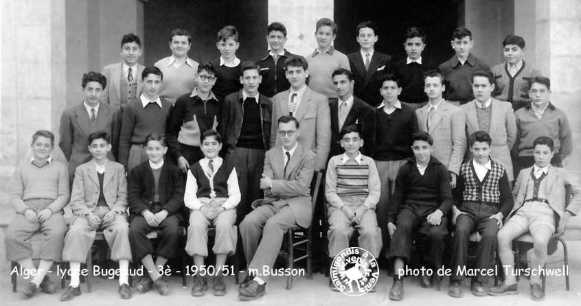 classe de troisième, 1950-51, mr Busson ( pro de math) 