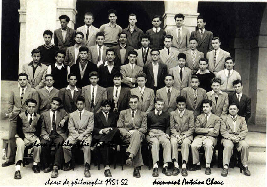 La classe de philo en 1951-52