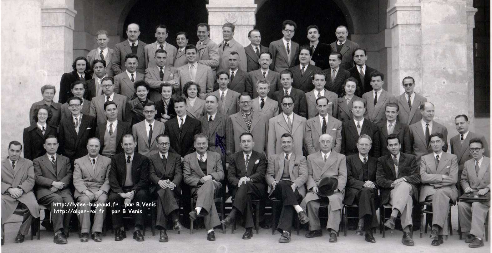 Une partie du personnel enseignant en 1950-51